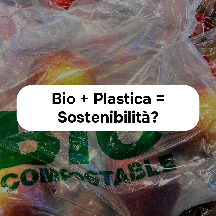 logo dell'iniziativa Bio + Plastica = Sostenibilità?