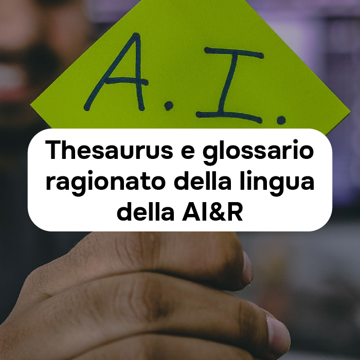 logo dell'iniziativa Thesaurus e glossario ragionato della lingua della AI&R